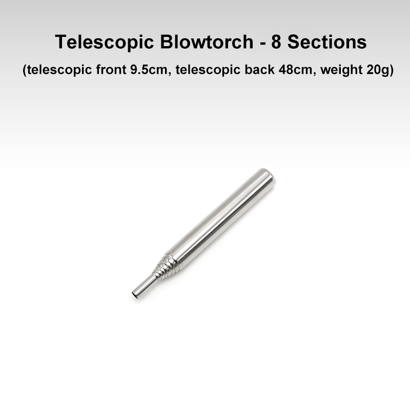 Stainless Steel Blowpipe Extendable Blowtorch Extendable Hose for Camping Blowtorch Outdoor Cookout