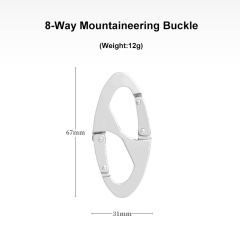 Aluminium Alloy Mountaineering Fast Hanging Buckle Outdoor Supplies for Camping Hiking