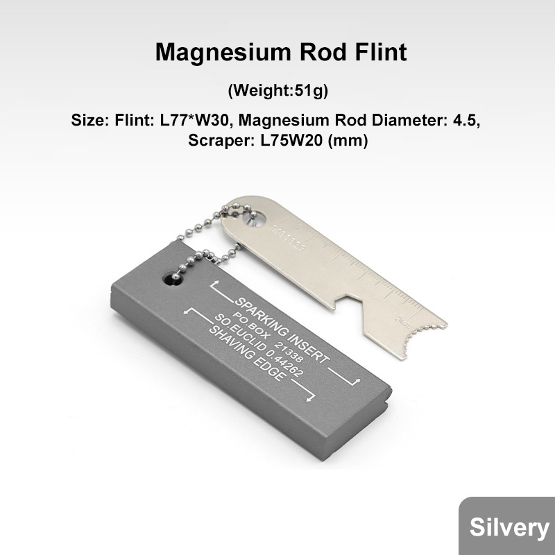 Waterproof Magnesium Stick Flint for Survival tools Camping Equipment