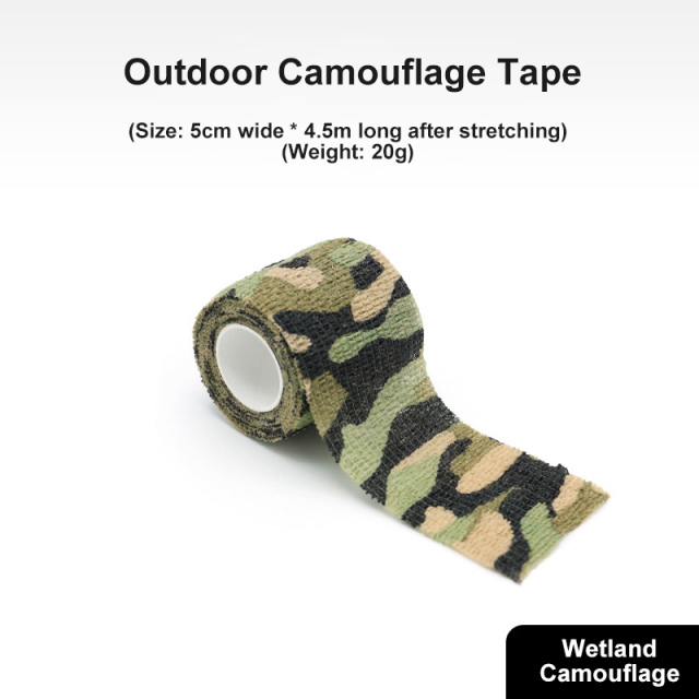 Self-adhesive Retractable Non-woven Outdoor Camouflage Tape Hunting Cycling Car Sticker Tape