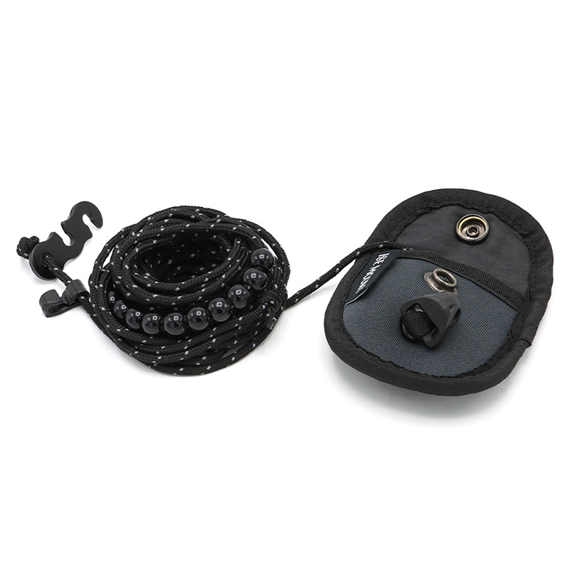 Card Bead Clothesline 3m Hanger Free Reflective Windproof Adjustable Portable Storage Rope Outdoor Hanging Rope