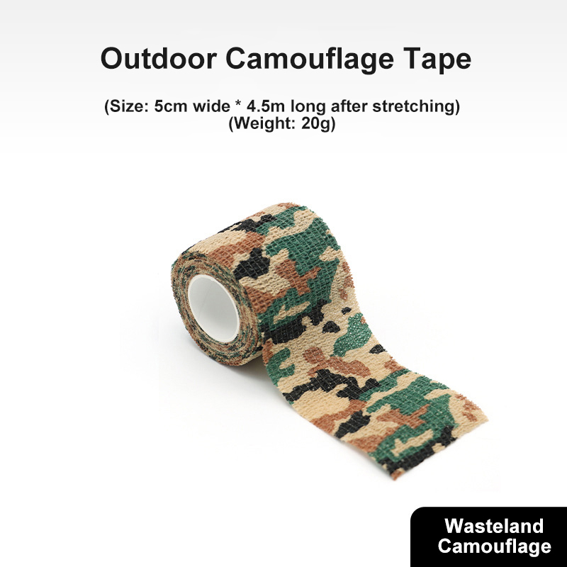 Self-adhesive Retractable Non-woven Outdoor Camouflage Tape Hunting Cycling Car Sticker Tape