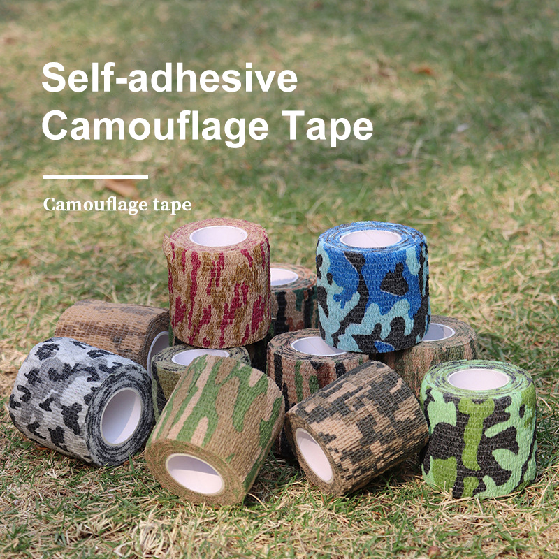 Self-adhesive Retractable Non-woven Outdoor Camouflage Tape Hunting Cycling Car Sticker Tape