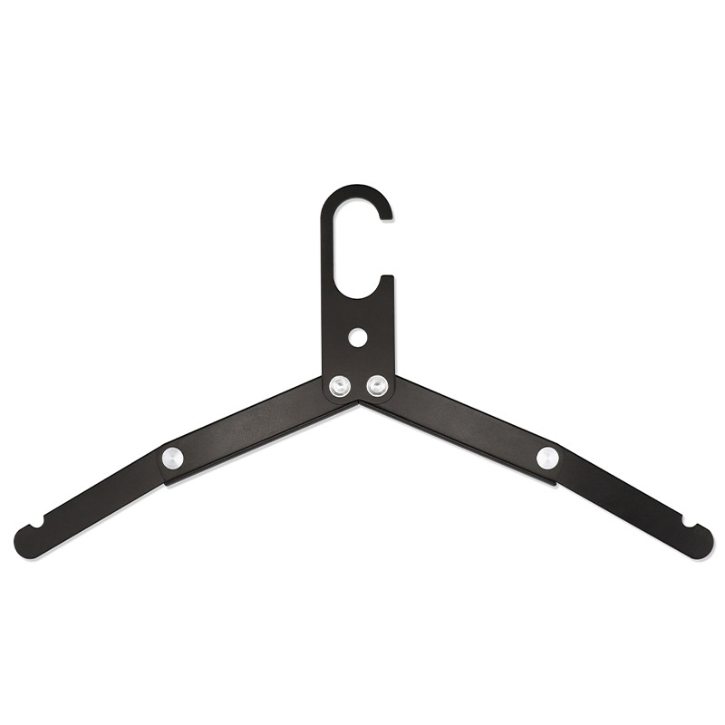 Aluminium Alloy Folding Drying Rack Home Camping Self-Driving Travel Simple Tri-fold Camping Hangers