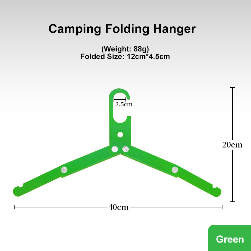 Aluminium Alloy Folding Drying Rack Home Camping Self-Driving Travel Simple Tri-fold Camping Hangers