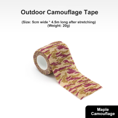 Self-adhesive Retractable Non-woven Outdoor Camouflage Tape Hunting Cycling Car Sticker Tape