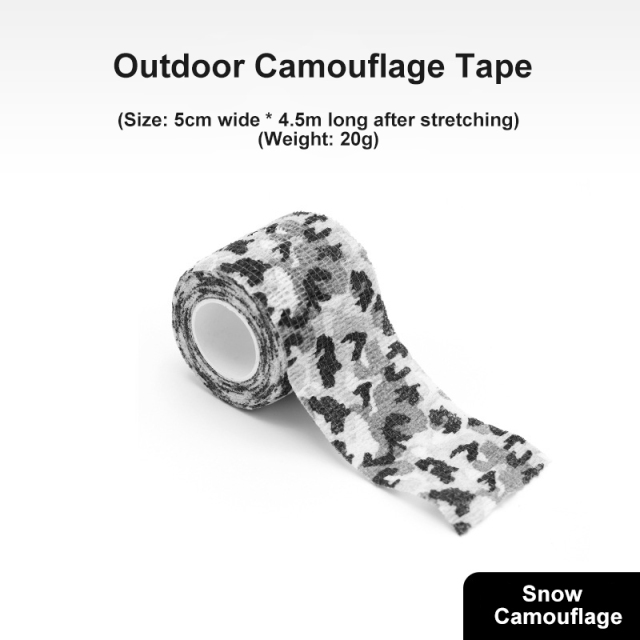 Self-adhesive Retractable Non-woven Outdoor Camouflage Tape Hunting Cycling Car Sticker Tape