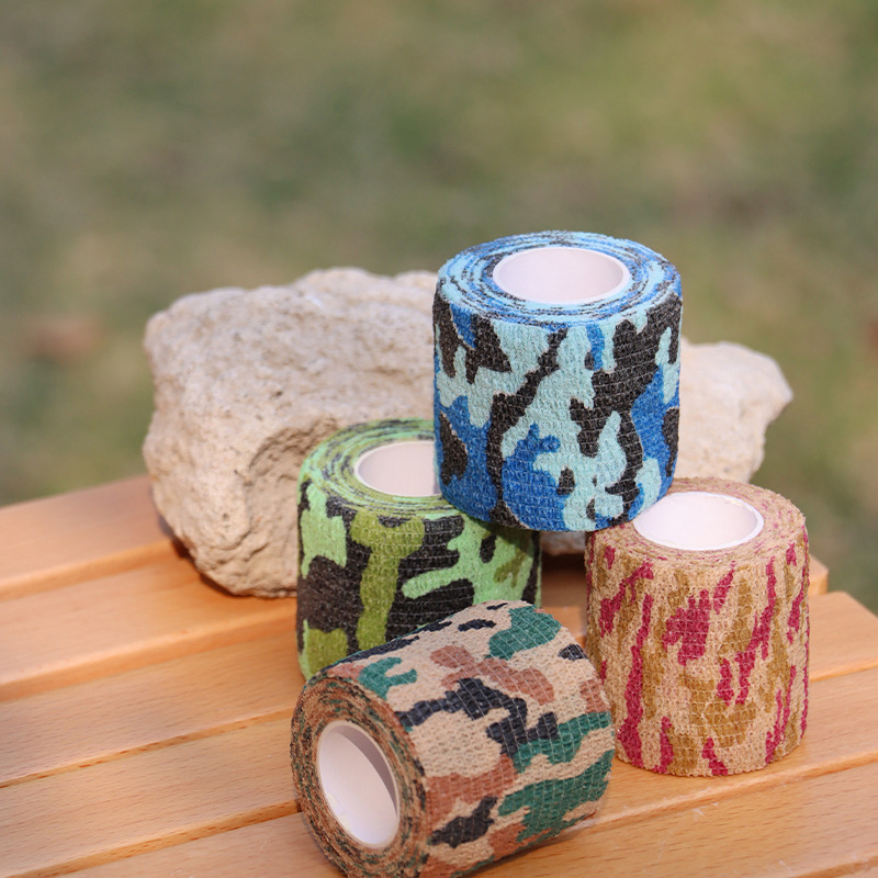 Self-adhesive Retractable Non-woven Outdoor Camouflage Tape Hunting Cycling Car Sticker Tape