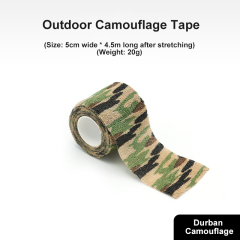 Self-adhesive Retractable Non-woven Outdoor Camouflage Tape Hunting Cycling Car Sticker Tape