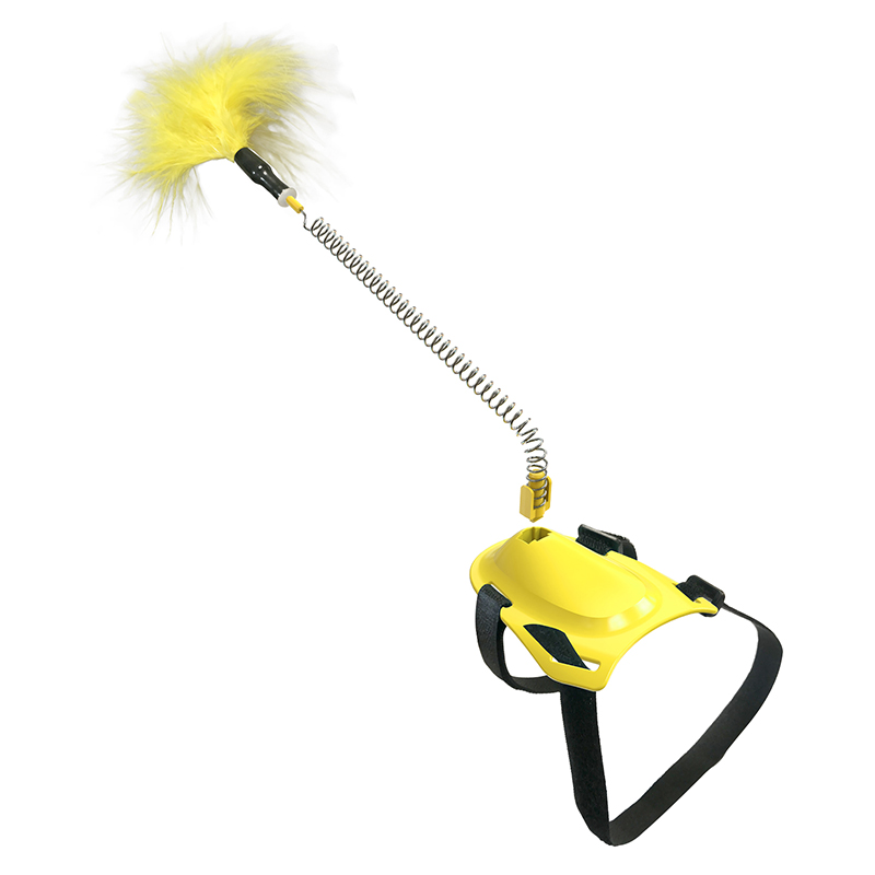 Retractable Cat Feather Toys Teaser Stick Toy Kitten for Indoor Cat Exercise Playing