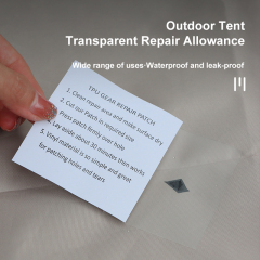 TPU Transparent Waterproof Repair Allowance Inflatable Product Repair Film Inflatable Clothes Hovercraft Tent Repair Tape
