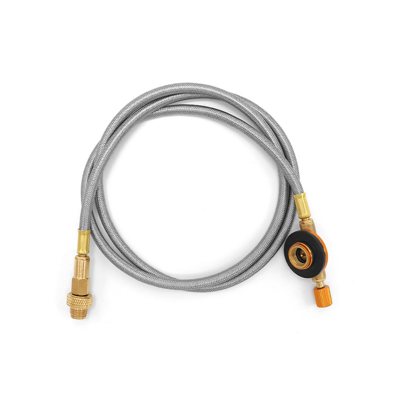 Outdoor Camping Stove Butane Gas Adapter Split Stove Converter Connection Hose for Cooking Picnic Accessory Equipment