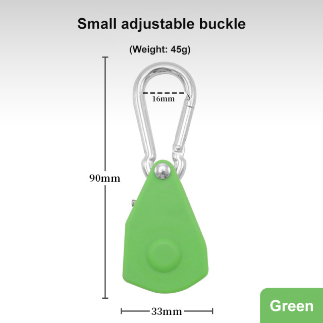 Metal Pulley Rope Buckle Tent Canopy Adjustable Lift Small Hook Tight Rope Device for Outdoor Camping