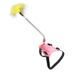 Retractable Cat Feather Toys Teaser Stick Toy Kitten for Indoor Cat Exercise Playing