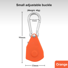 Metal Pulley Rope Buckle Tent Canopy Adjustable Lift Small Hook Tight Rope Device for Outdoor Camping