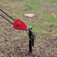 Metal Pulley Rope Buckle Tent Canopy Adjustable Lift Small Hook Tight Rope Device for Outdoor Camping