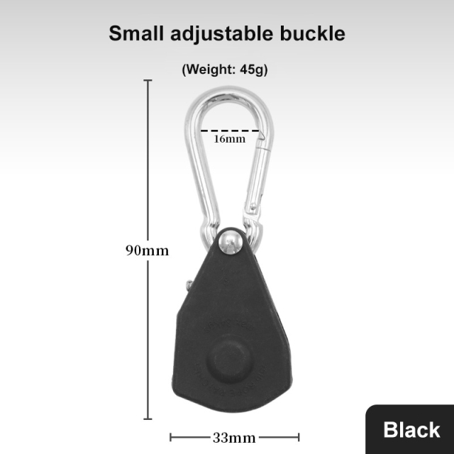 Metal Pulley Rope Buckle Tent Canopy Adjustable Lift Small Hook Tight Rope Device for Outdoor Camping
