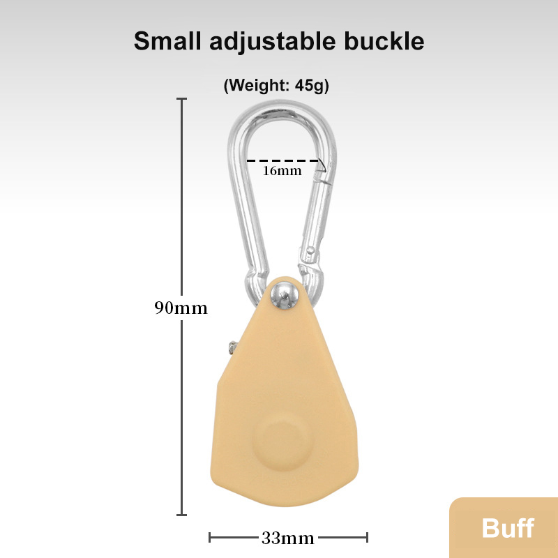 Metal Pulley Rope Buckle Tent Canopy Adjustable Lift Small Hook Tight Rope Device for Outdoor Camping