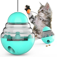 Interactive Pet Cat Toys Food Container Dispenser Ball for Cat IQ Treat Ball Smarter Playing Training Pet Supplies