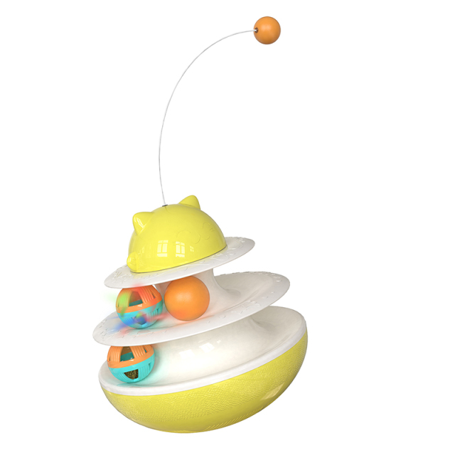 Pet Supplies Interactive Food Container Cat Sticks Leakage Rotary Table Ball Toys