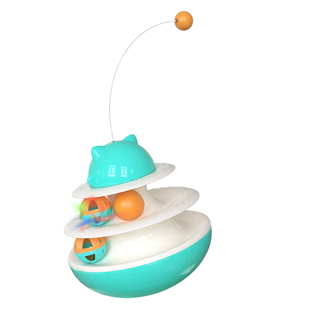 Pet Supplies Interactive Food Container Cat Sticks Leakage Rotary Table Ball Toys