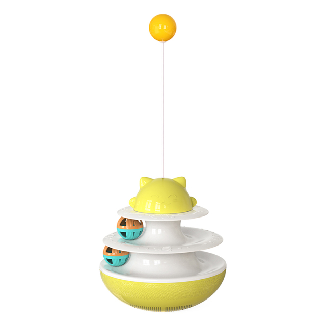 Pet Supplies Interactive Food Container Cat Sticks Leakage Rotary Table Ball Toys