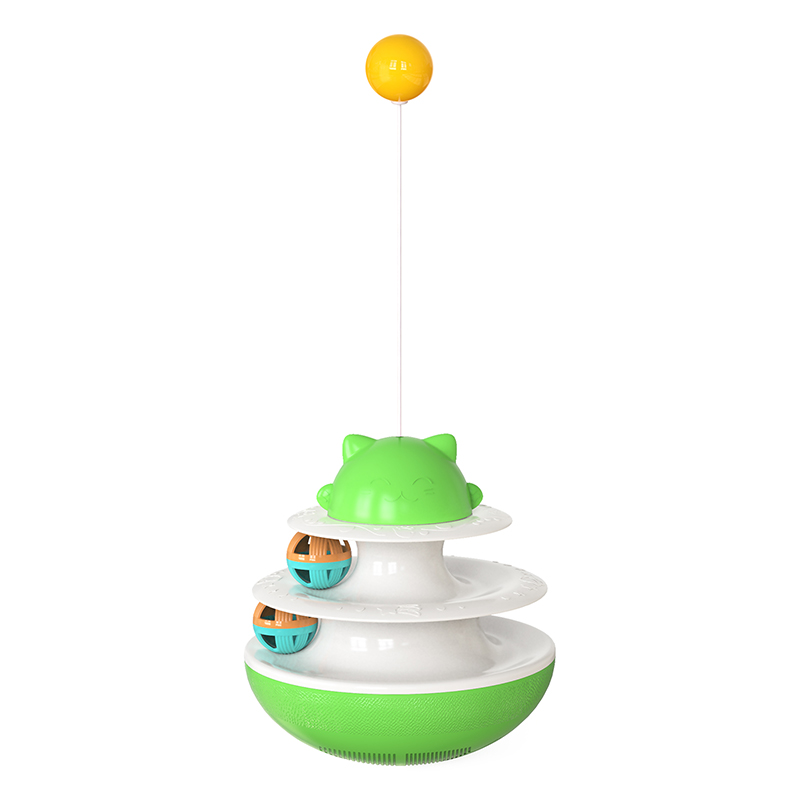 Pet Supplies Interactive Food Container Cat Sticks Leakage Rotary Table Ball Toys