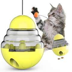 Interactive Pet Cat Toys Food Container Dispenser Ball for Cat IQ Treat Ball Smarter Playing Training Pet Supplies