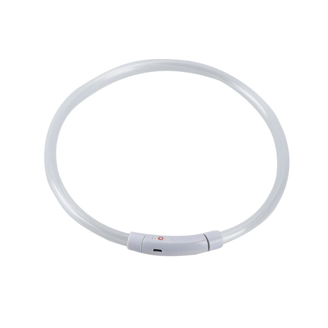 PVC Luminous Pet Collar Usb Rechargeable Dog Glow-in-the-dark Neck LED Collar