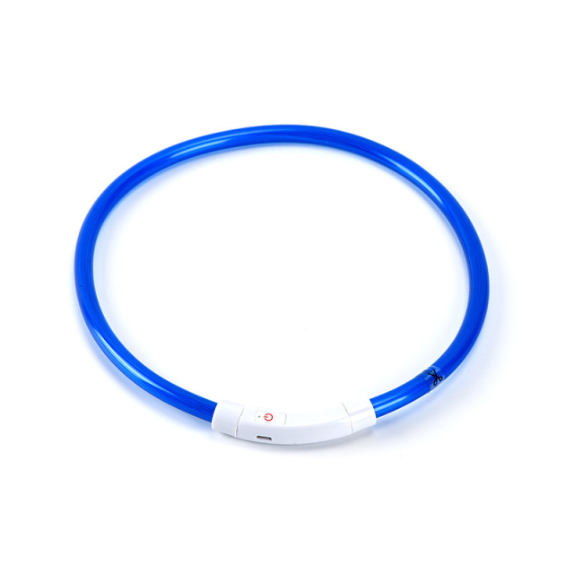 PVC Luminous Pet Collar Usb Rechargeable Dog Glow-in-the-dark Neck LED Collar