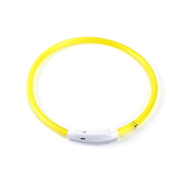 PVC Luminous Pet Collar Usb Rechargeable Dog Glow-in-the-dark Neck LED Collar