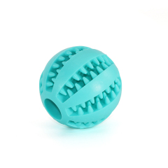 Pet Teething Silicone Toys Watermelon Leakage Ball Bite-resistant Teeth Cleaning Chewing Dog Toy