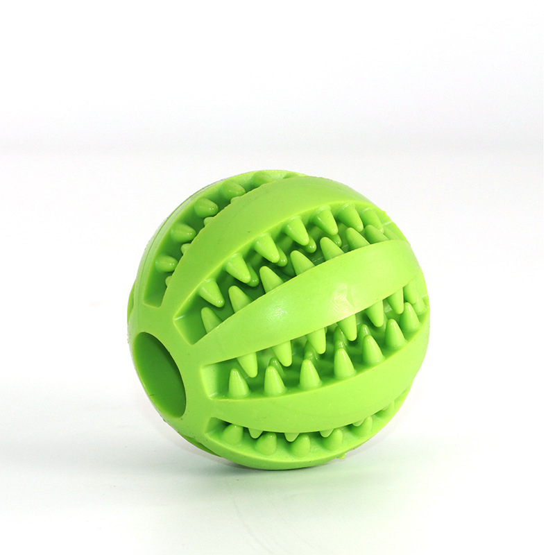 Pet Teething Silicone Toys Watermelon Leakage Ball Bite-resistant Teeth Cleaning Chewing Dog Toy