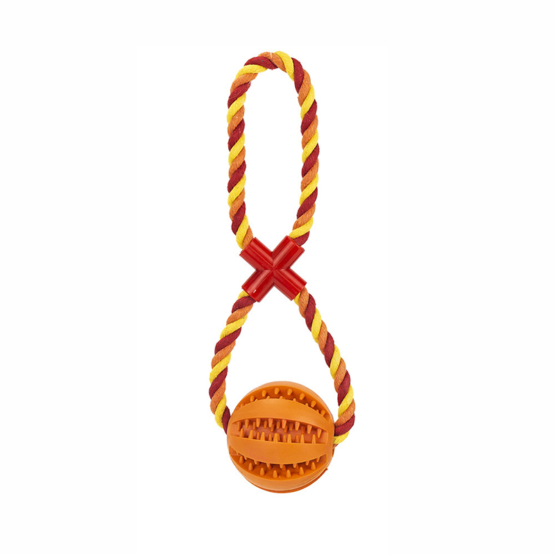 Pet Teething Silicone Toys Watermelon Leakage Ball Bite-resistant Teeth Cleaning Chewing Dog Toy