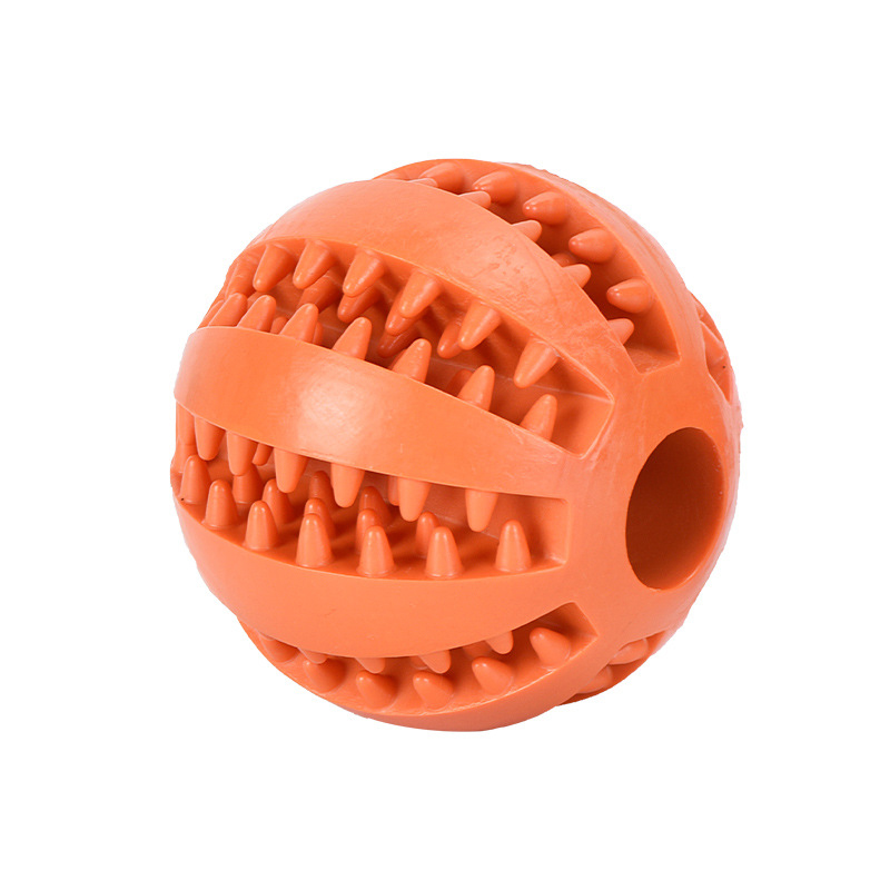 Pet Teething Silicone Toys Watermelon Leakage Ball Bite-resistant Teeth Cleaning Chewing Dog Toy