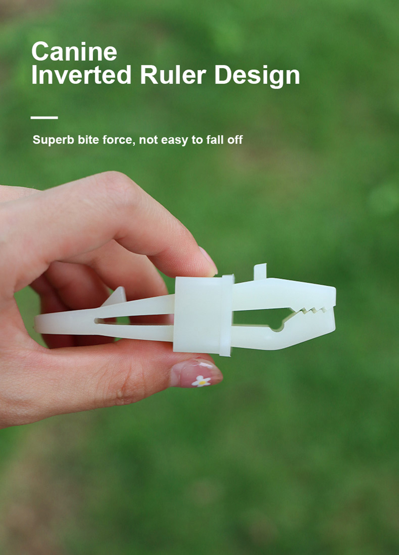 Plastic Glow-in-the-Dark Tent Windproof Fixed Clip with Inverted Pull Point Hook for Outdoor Camping Canopy