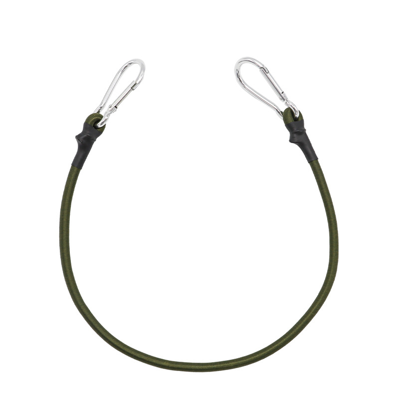 Outdoor Mountaineering Buckle Elastic Rope 8mm Thick Luggage Straps Tent Rope Hooks Camping Clothesline
