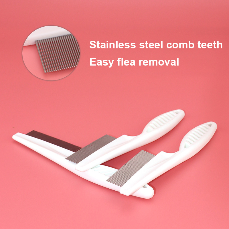 Super Dense Needle Comb Flea Comb for Dog Cat Pet Brush
