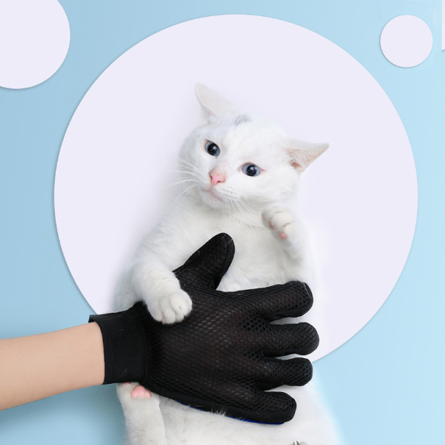 Rubber Pet Bath Mittens Grooming Glove for Brush Dog Deshedding Cleaning Pet Supplies