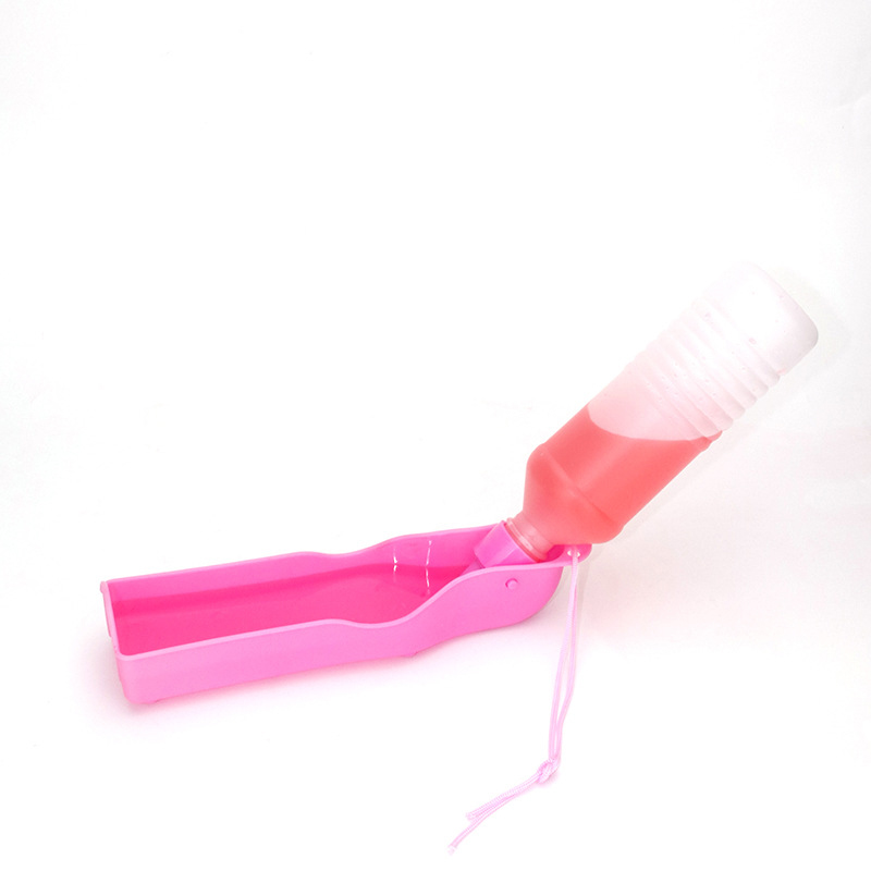 300ml 500ml Creative Portable Pet Dog Plastic Folding Water Bottle for Outdoor Travel Drinking Water Feeder Bowl