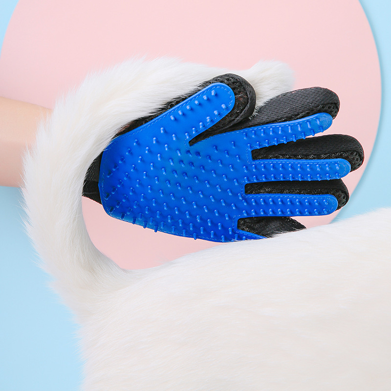 Rubber Pet Bath Mittens Grooming Glove for Brush Dog Deshedding Cleaning Pet Supplies