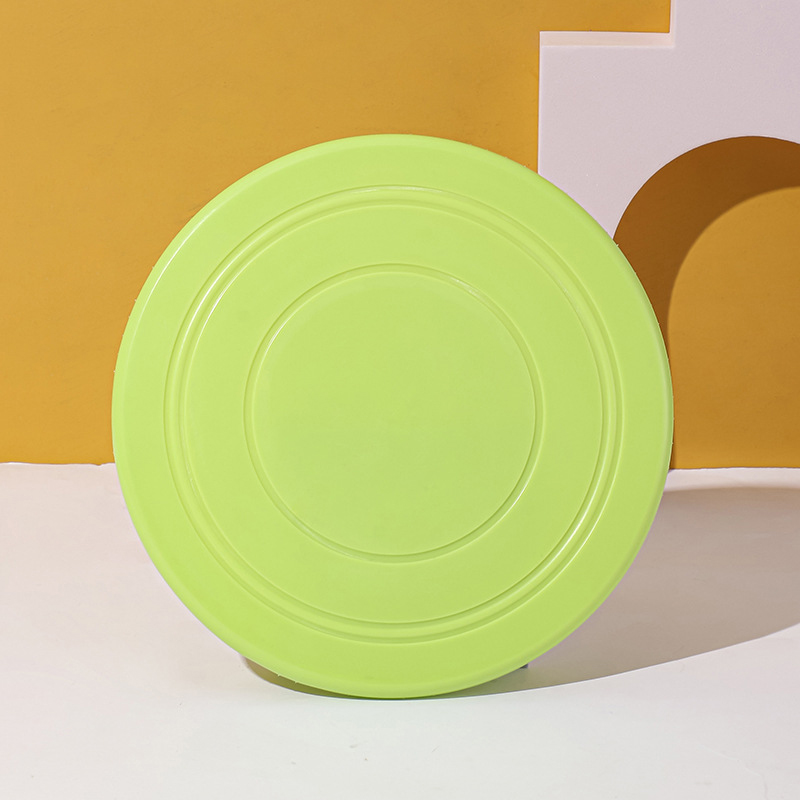 Soft Thick Silicone Pet Mat Round Mini Flying Disc Rubber Dog Toy Ring Silicone Frisbeed for Outdoor Training