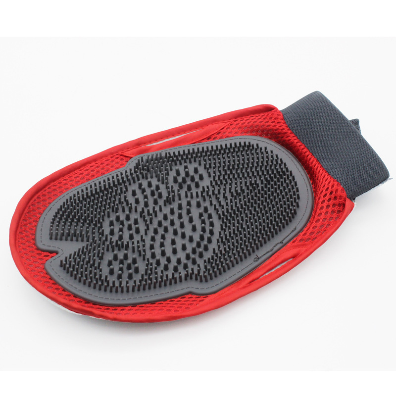 Finger Cleaning Glove Brush Comb For Pet Dog Cat Massage Remover Grooming