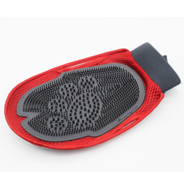 Finger Cleaning Glove Brush Comb For Pet Dog Cat Massage Remover Grooming
