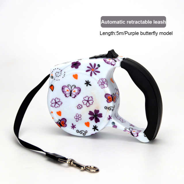 Automatic Telescopic Pet Traction Rope With Metal Lock for Dog Cat Supplies
