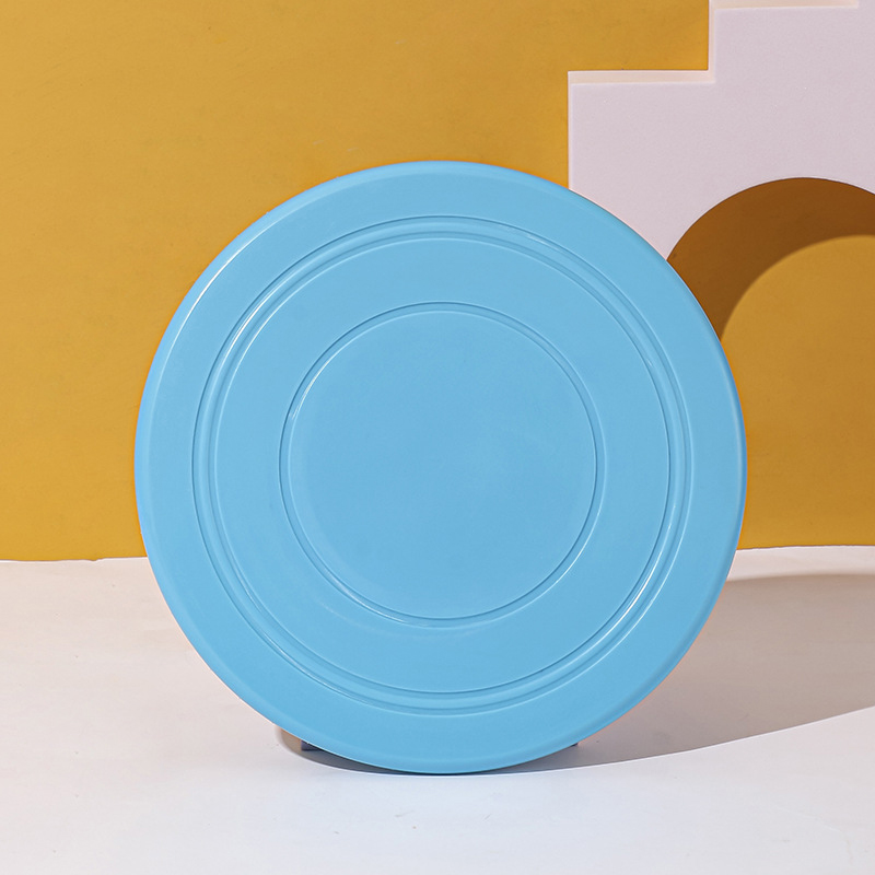 Soft Thick Silicone Pet Mat Round Mini Flying Disc Rubber Dog Toy Ring Silicone Frisbeed for Outdoor Training