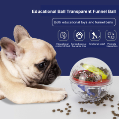 Interactive Food Toys Treat Dispenser Cat Dog Transparent Ball Feeder for Pet Supplier 