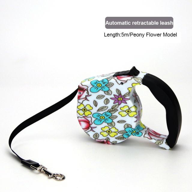 Automatic Telescopic Pet Traction Rope With Metal Lock for Dog Cat Supplies