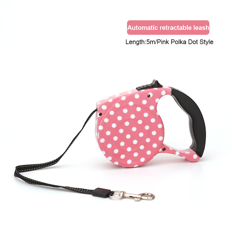 Automatic Telescopic Pet Traction Rope With Metal Lock for Dog Cat Supplies