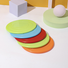 Soft Thick Silicone Pet Mat Round Mini Flying Disc Rubber Dog Toy Ring Silicone Frisbeed for Outdoor Training